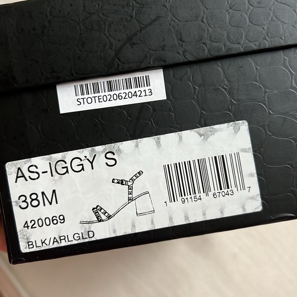 ASH Rockstud black sandals. Size 8 New in Box - Picture 5 of 5